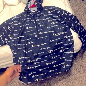Blue champion wind breaker